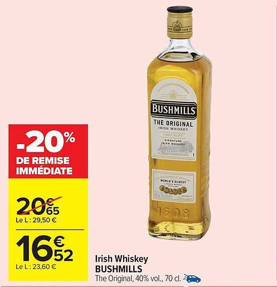 Irish Whiskey BUSHMILLS