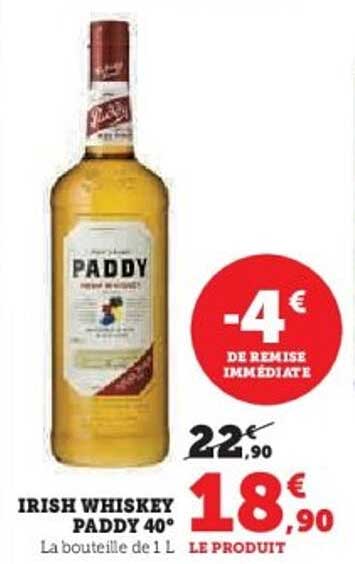 IRISH WHISKEY PADDY 40°