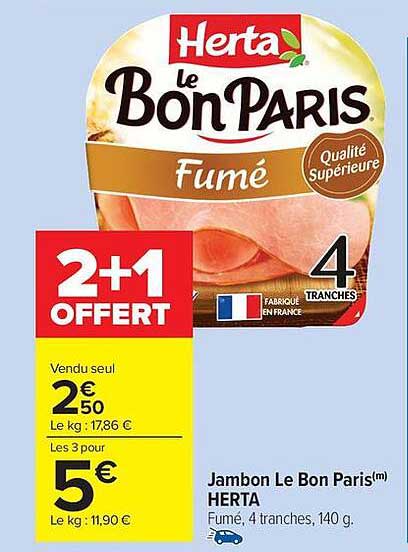Jambon Le Bon Paris(m) HERTA