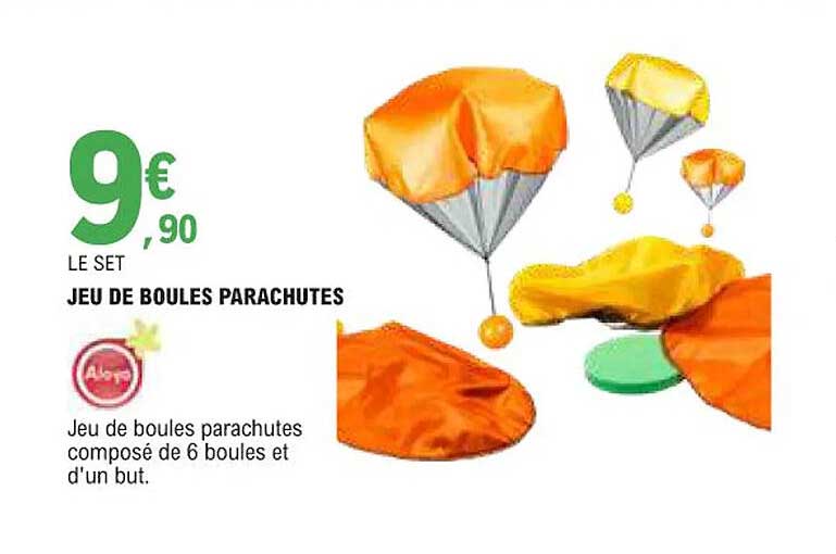 JEU DE BOULES PARACHUTES