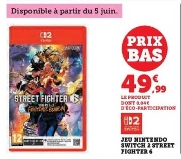 Jeu Nintendo Switch 2 Street Fighter 6