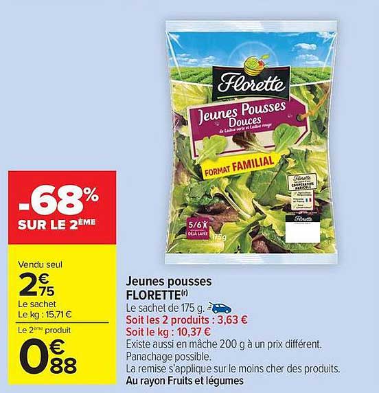 Jeunes pousses FLORETTE
