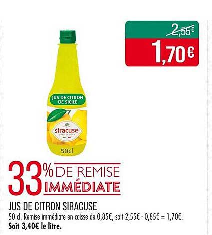 JUS DE CITRON SIRACUSE