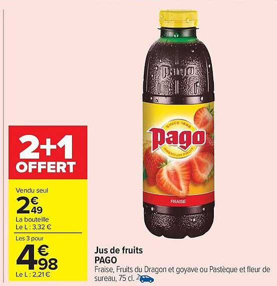 Jus de fruits PAGO