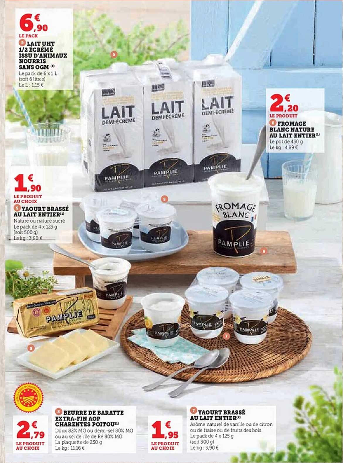 Lait UHT 1/2 Écrémé Issu d'Animaux Nourris Sans OGM