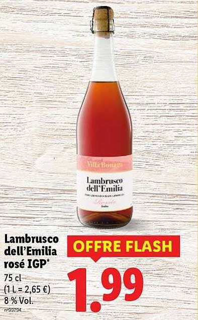 Lambrusco dell’Emilia rosé IGP*