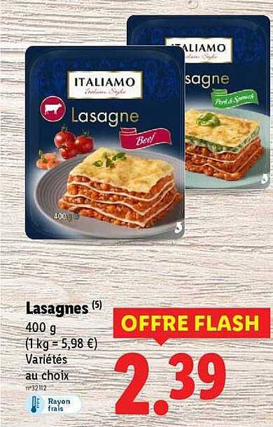 Lasagnes 400 g