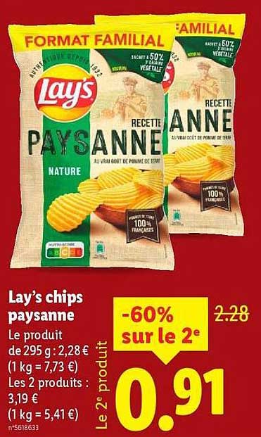 Lay's chips paysanne
