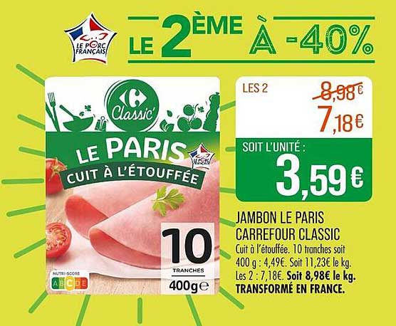 LE 2ÈME À -40%