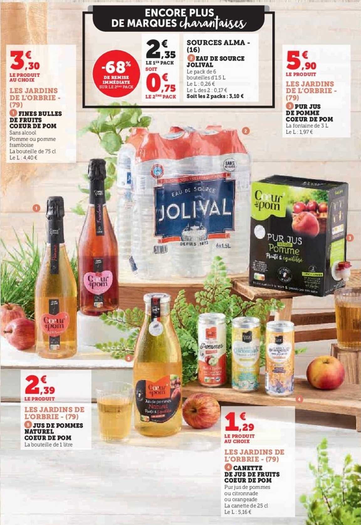 LES JARDINS DE L'ORBRIE - 79 FINES BULLES DE FRUITS CŒUR DE POM