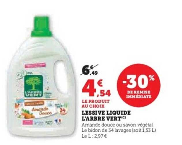 LESSIVE LIQUIDE L'ARBRE VERT