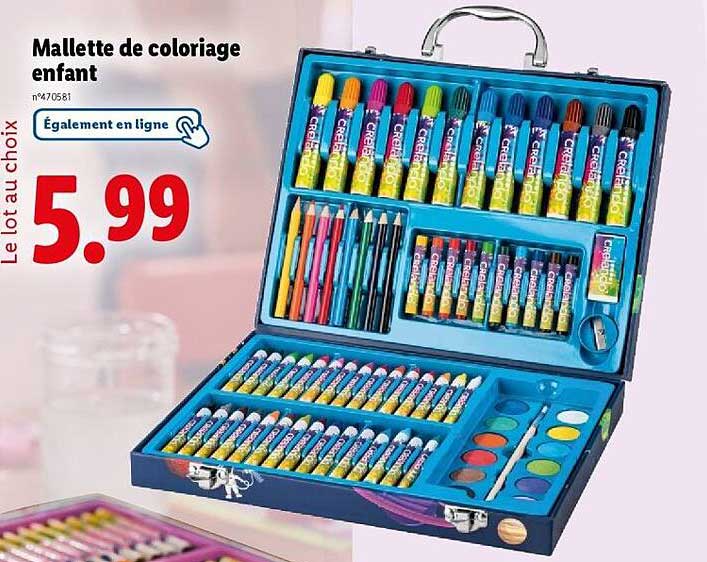 Mallette de coloriage enfant