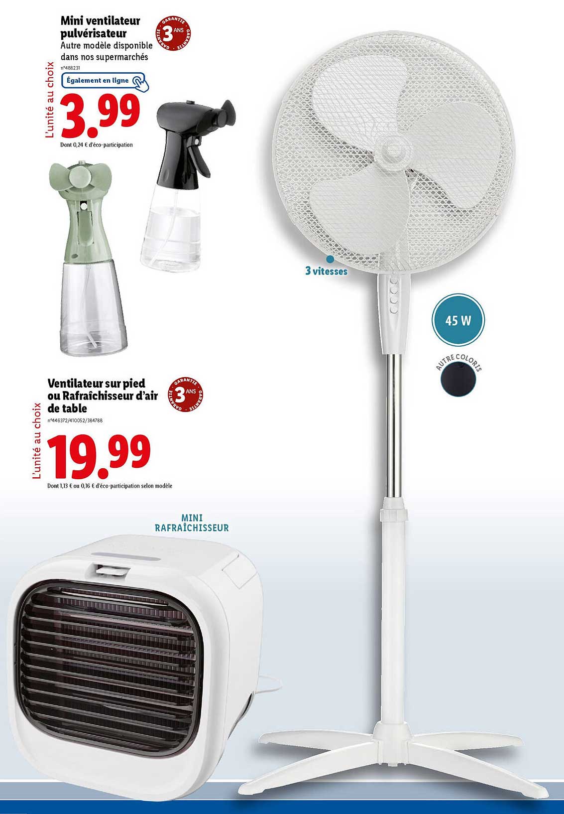 Mini ventilateur pulvérisateur