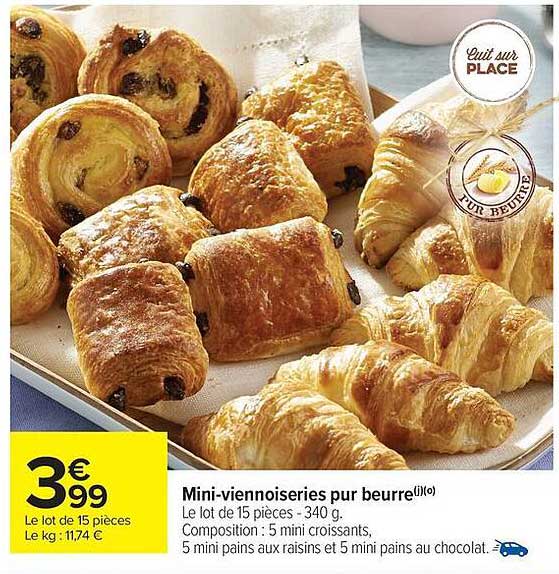 Mini-viennoiseries pur beurre