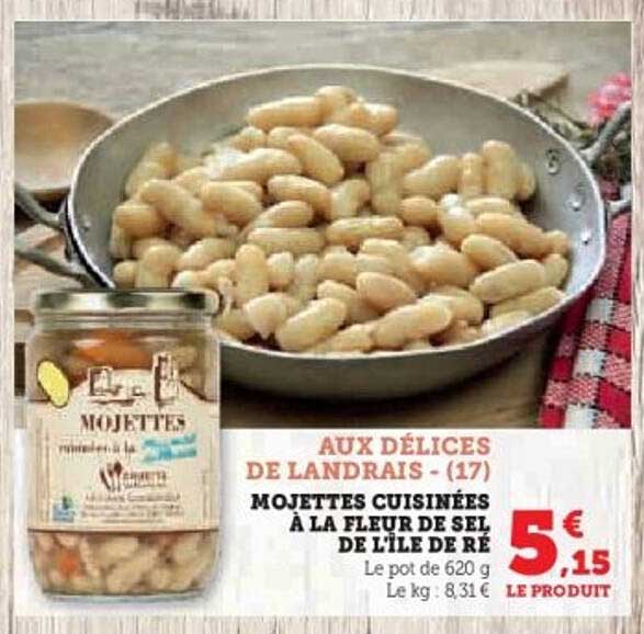 MOJETTES CUISINÉES À LA FLEUR DE SEL DE L'ÎLE DE RÉ
