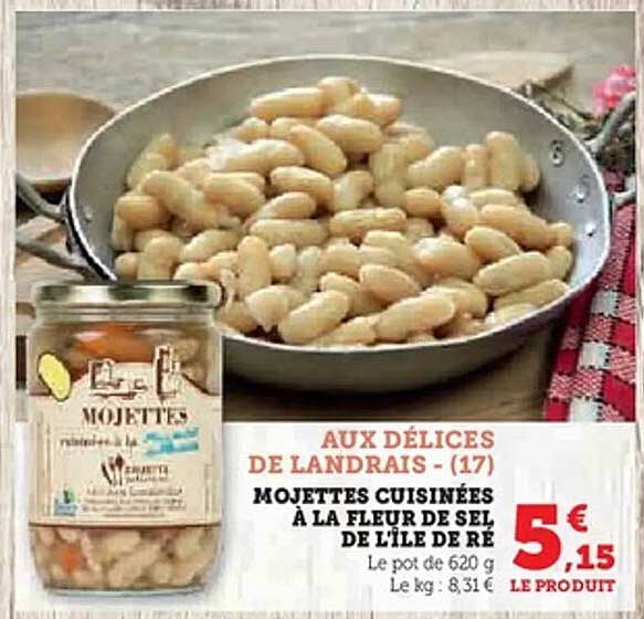 Mojettes cuisinées à la fleur de sel de l’île de Ré