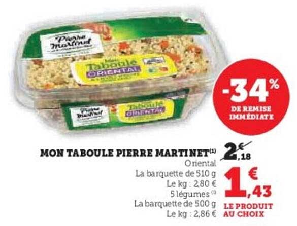 MON TABOULE PIERRE MARTINET