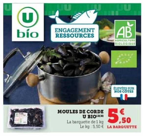 MOULES DE CORDE U BIO
