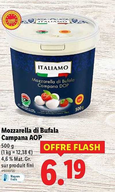Mozzarella di Bufala Campana AOP