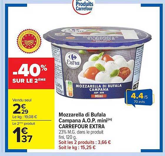 Mozzarella di Bufala Campana A.O.P. mini