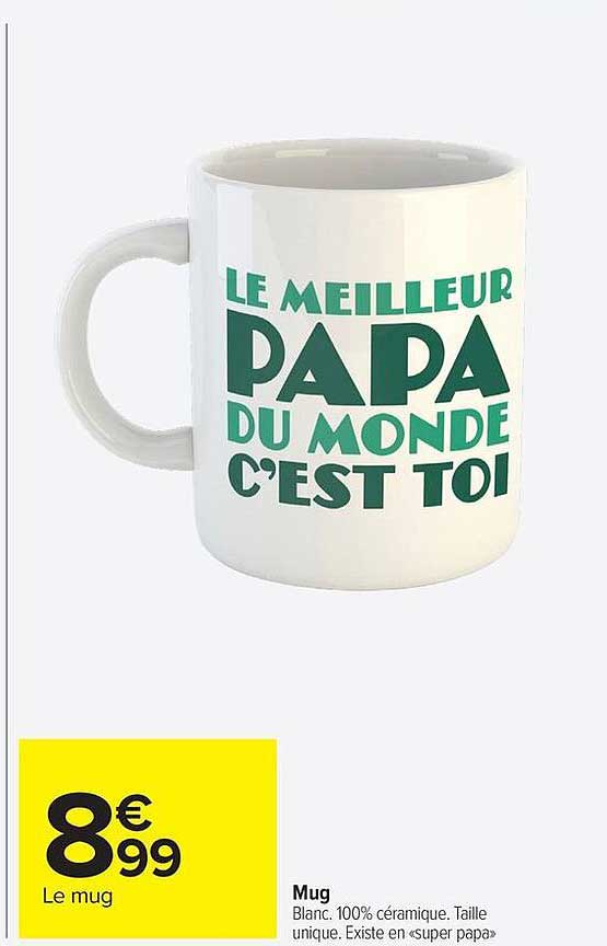 Mug 'Le meilleur Papa du monde c'est toi'