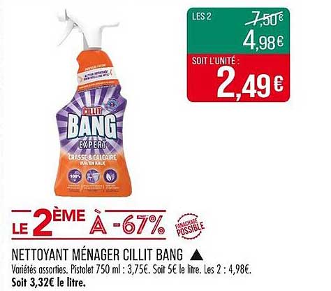 NETTOYANT MÉNAGER CILLIT BANG