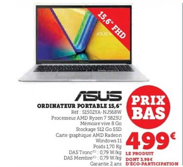 ORDINATEUR PORTABLE 15,6"