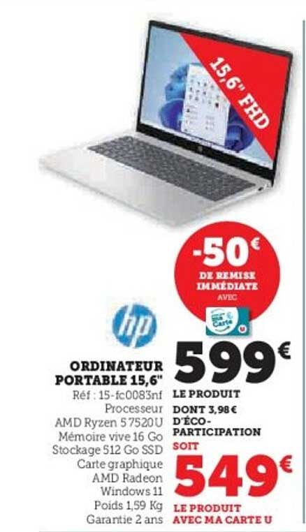 ORDINATEUR PORTABLE 15,6"