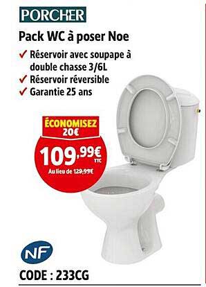 Pack WC à poser Noe