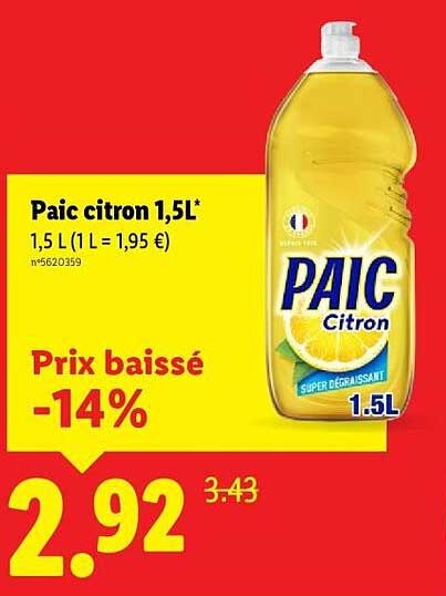 Paic citron 1,5L*