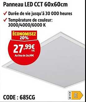 Panneau LED CCT 60x60cm