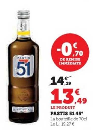 PASTIS 51 45°