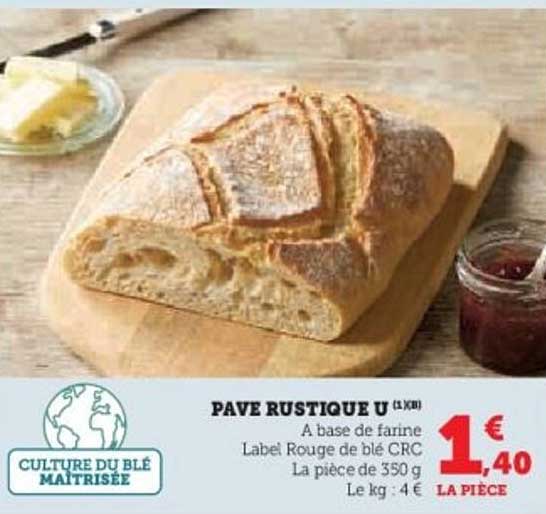 PAVE RUSTIQUE U (1X1)
