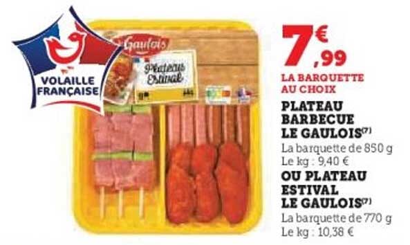 PLATEAU BARBECUE LE GAULOIS