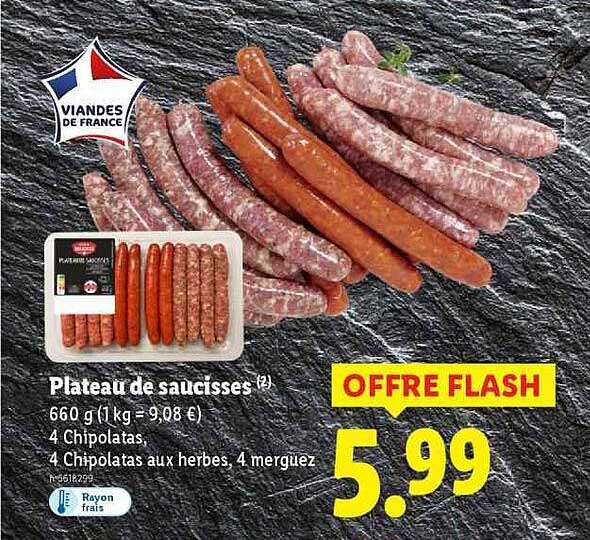 Plateau de saucisses