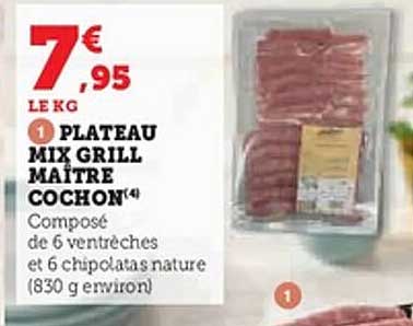 PLATEAU MIX GRILL MAÎTRE COCHON