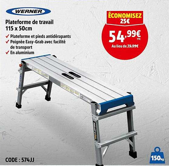 Plateforme de travail 115 x 50cm