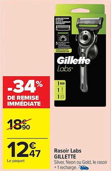 Rasoir Labs GILLETTE