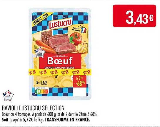 RAVIOLI LUSTUCRU SELECTION