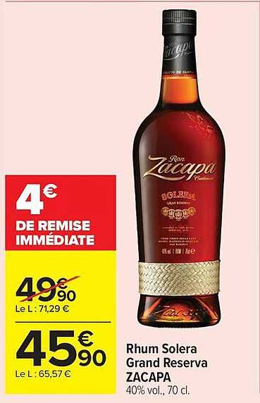 Rhum Solera Grand Reserva ZACAPA