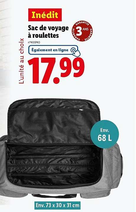 Sac de voyage à roulettes