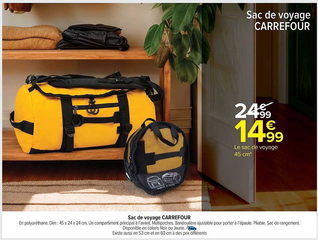 Sac de voyage CARREFOUR