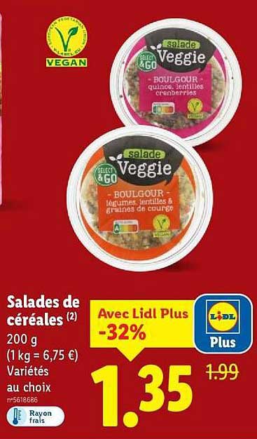 Salades de céréales