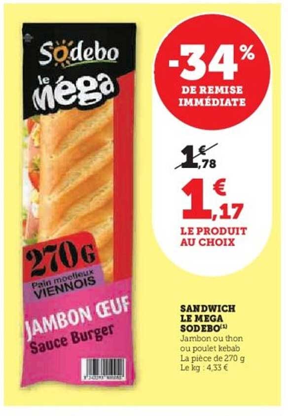 SANDWICH LE MEGA SODEBO