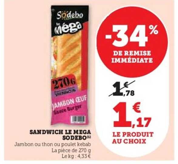 SANDWICH LE MEGA SODEBO