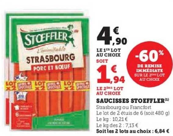 Saucisses Stoeffler