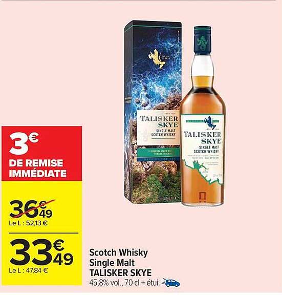 Scotch Whisky Single Malt TALISKER SKYE