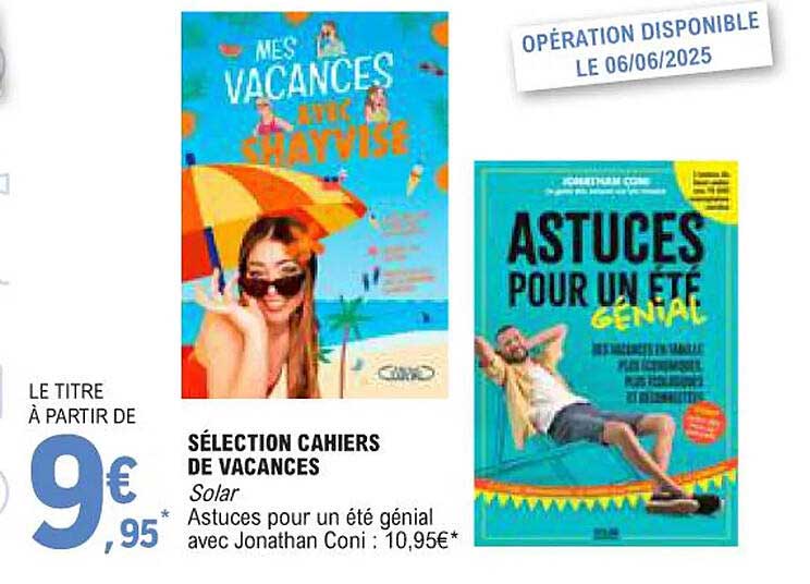 SÉLECTION CAHIERS DE VACANCES