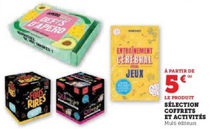 SÉLECTION COFFRETS ET ACTIVITÉS