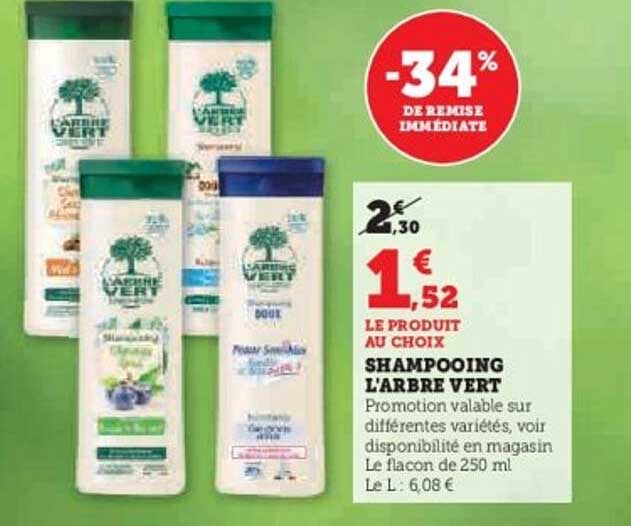 SHAMPOOING L'ARBRE VERT